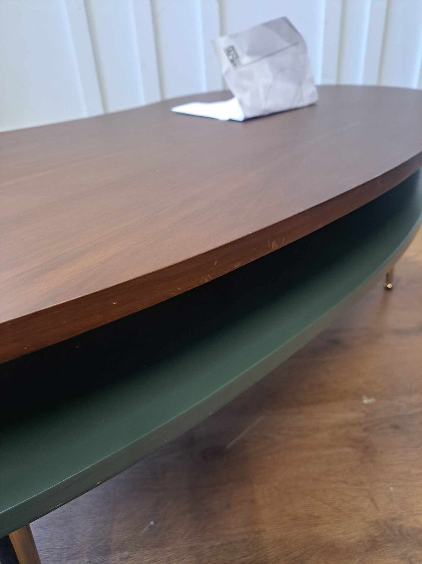 Green Walnut and Gold Coffee Table / La Redoute Topim