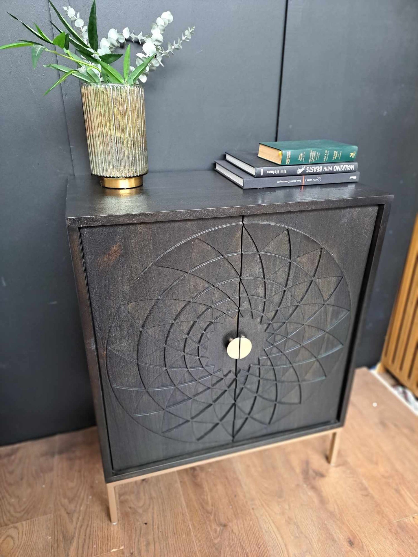 Solid Wood Carved Cabinet / John Lewis Array RRP £499