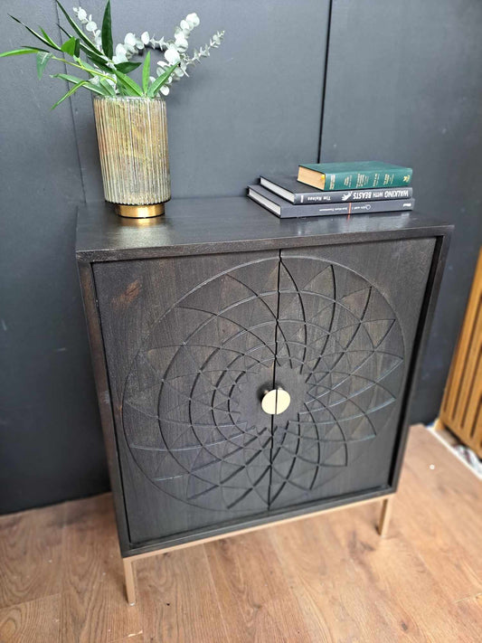 Solid Wood Carved Cabinet  / John Lewis Array RRP £499