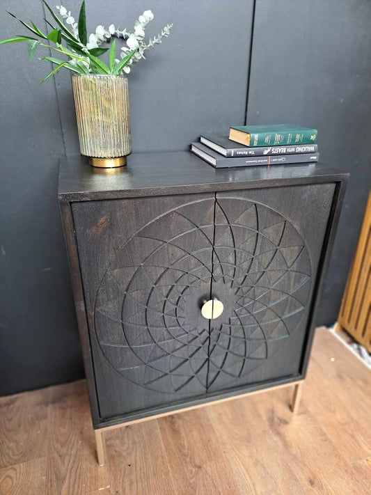 Solid Wood Carved Cabinet  / Array RRP £499