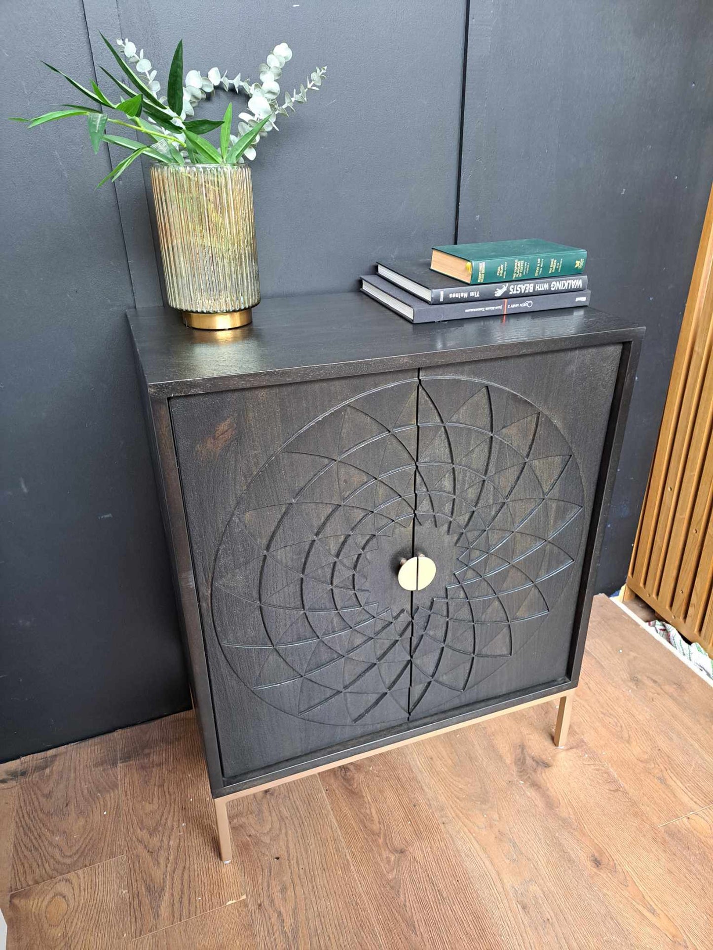 Solid Wood Carved Cabinet / John Lewis Array RRP £499