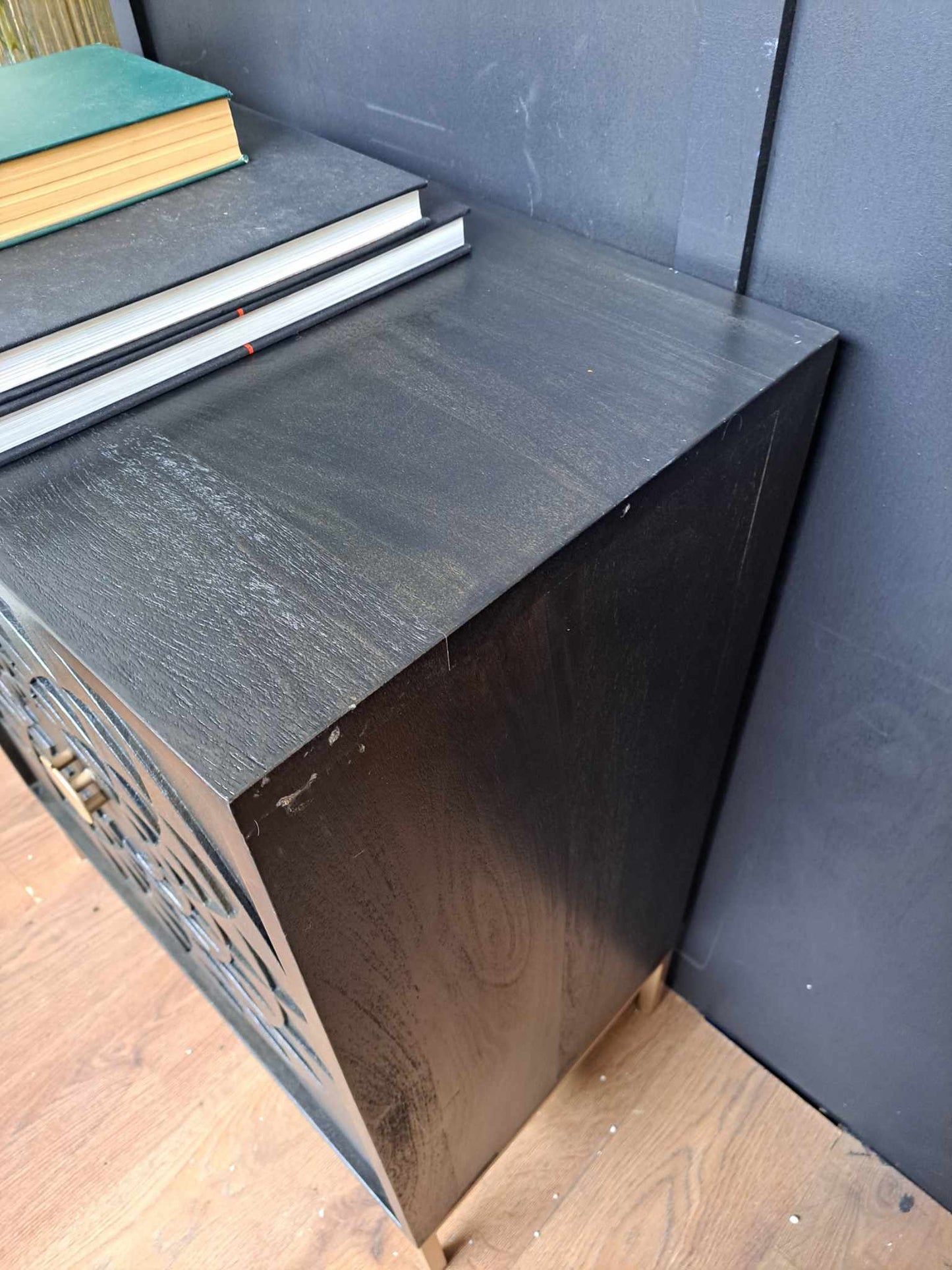 Solid Wood Carved Cabinet / John Lewis Array RRP £499