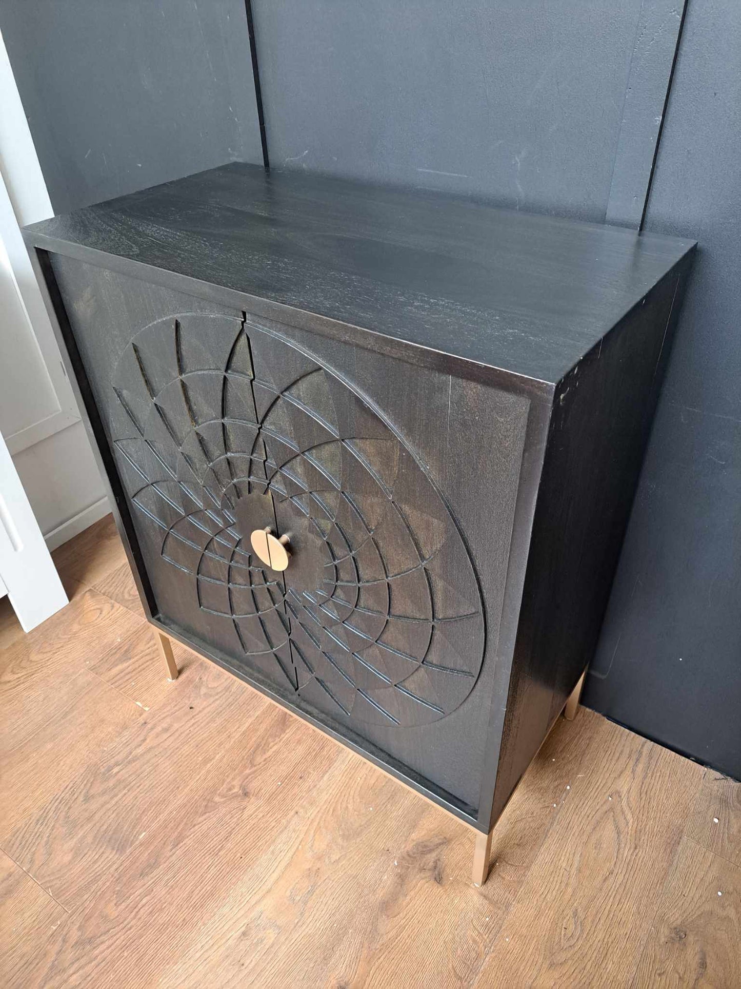 Solid Wood Carved Cabinet / John Lewis Array RRP £499