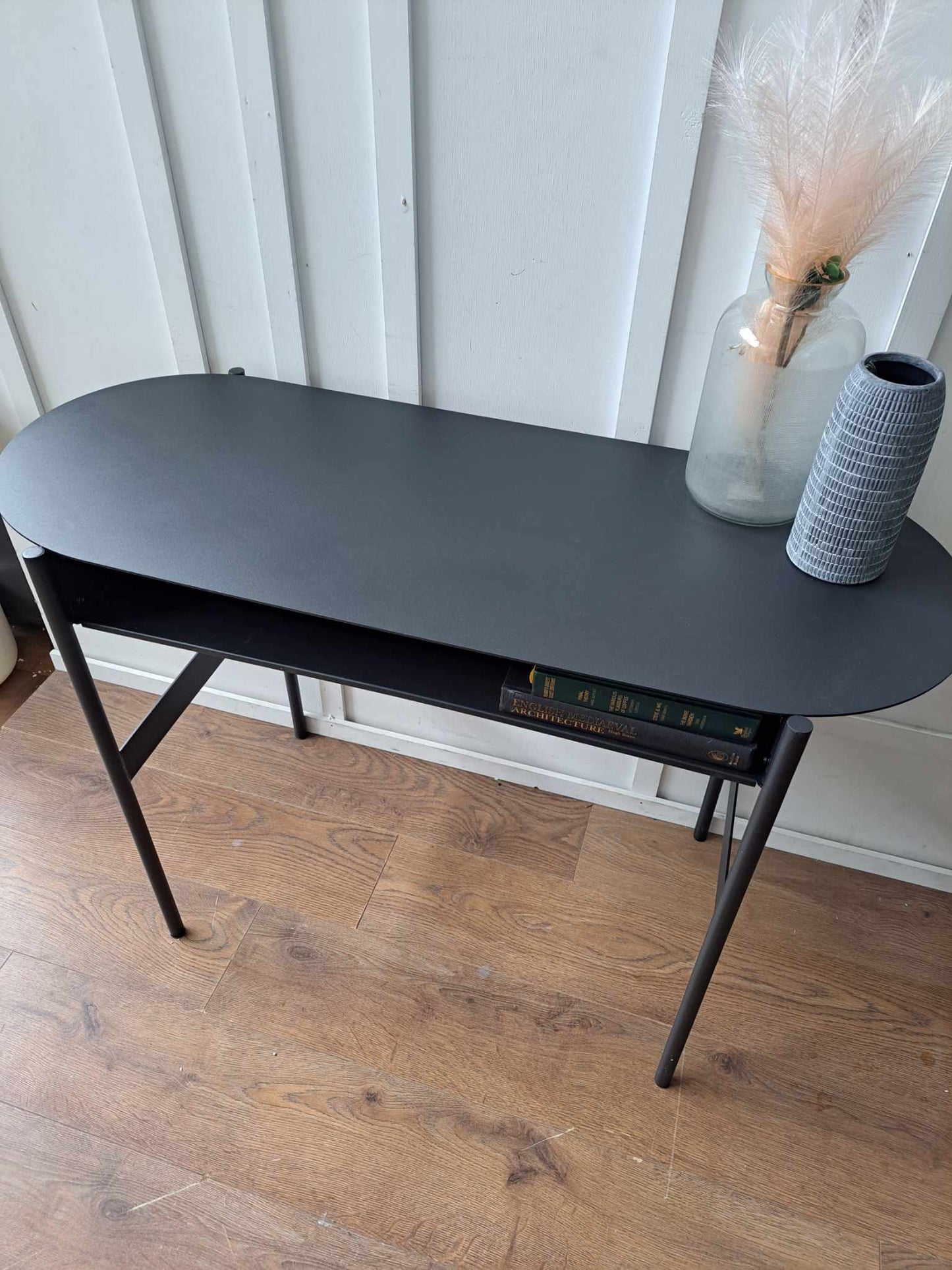 Metal Console Table Desk with storage / La Redoute Oblone