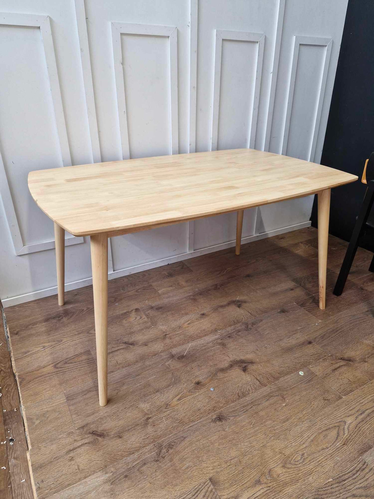 Solid Light Oak Wood Dining Table