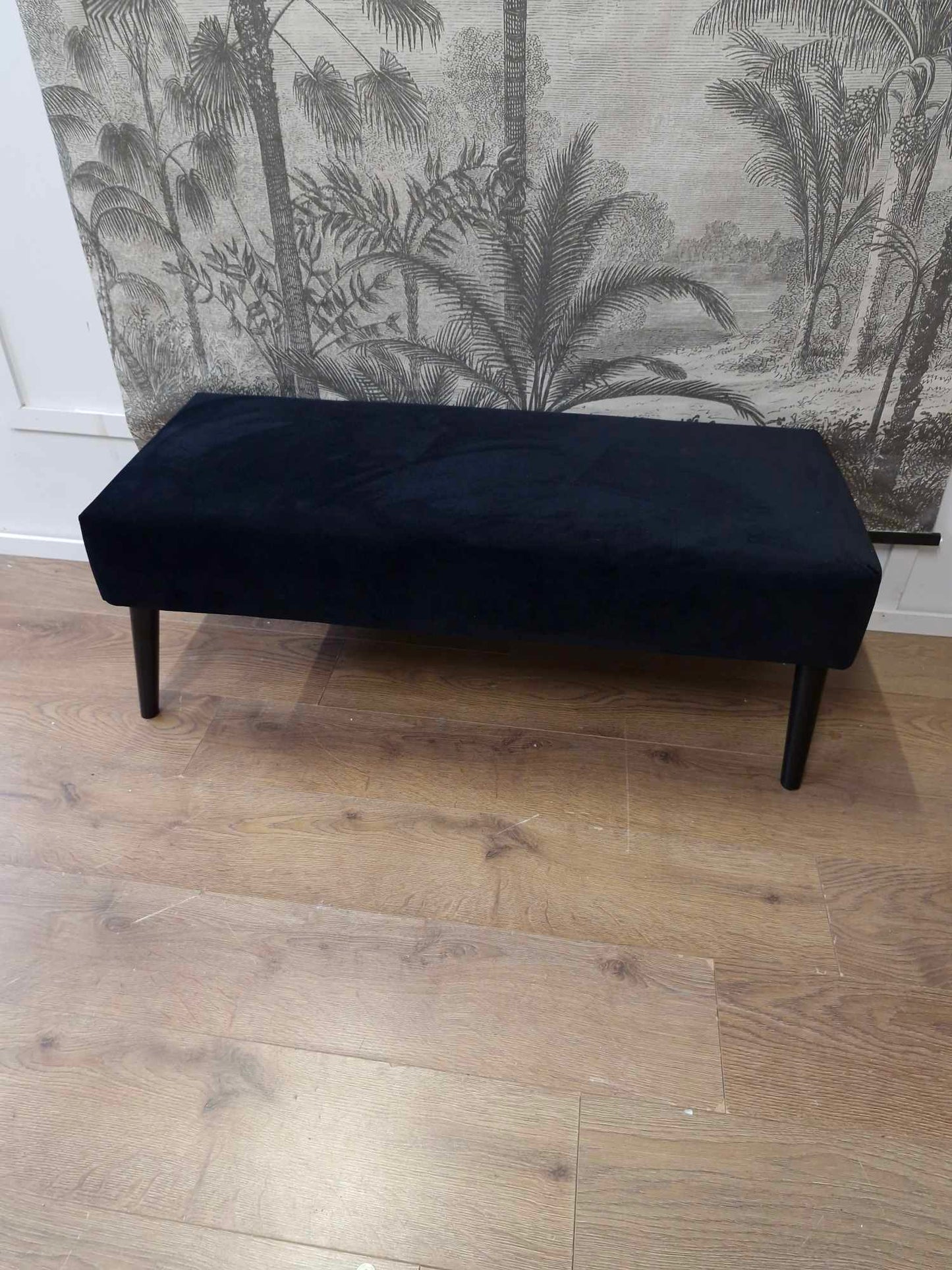 Black Velvet Bench