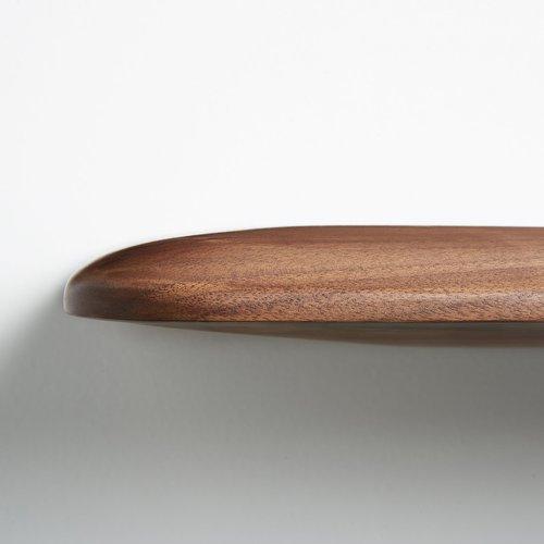 Wing shaped Solid Walnut Wall Shelf / La Redoute Jacobson RRP £185