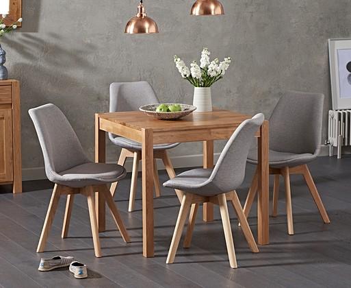 Oak Small Dining Table 80cm