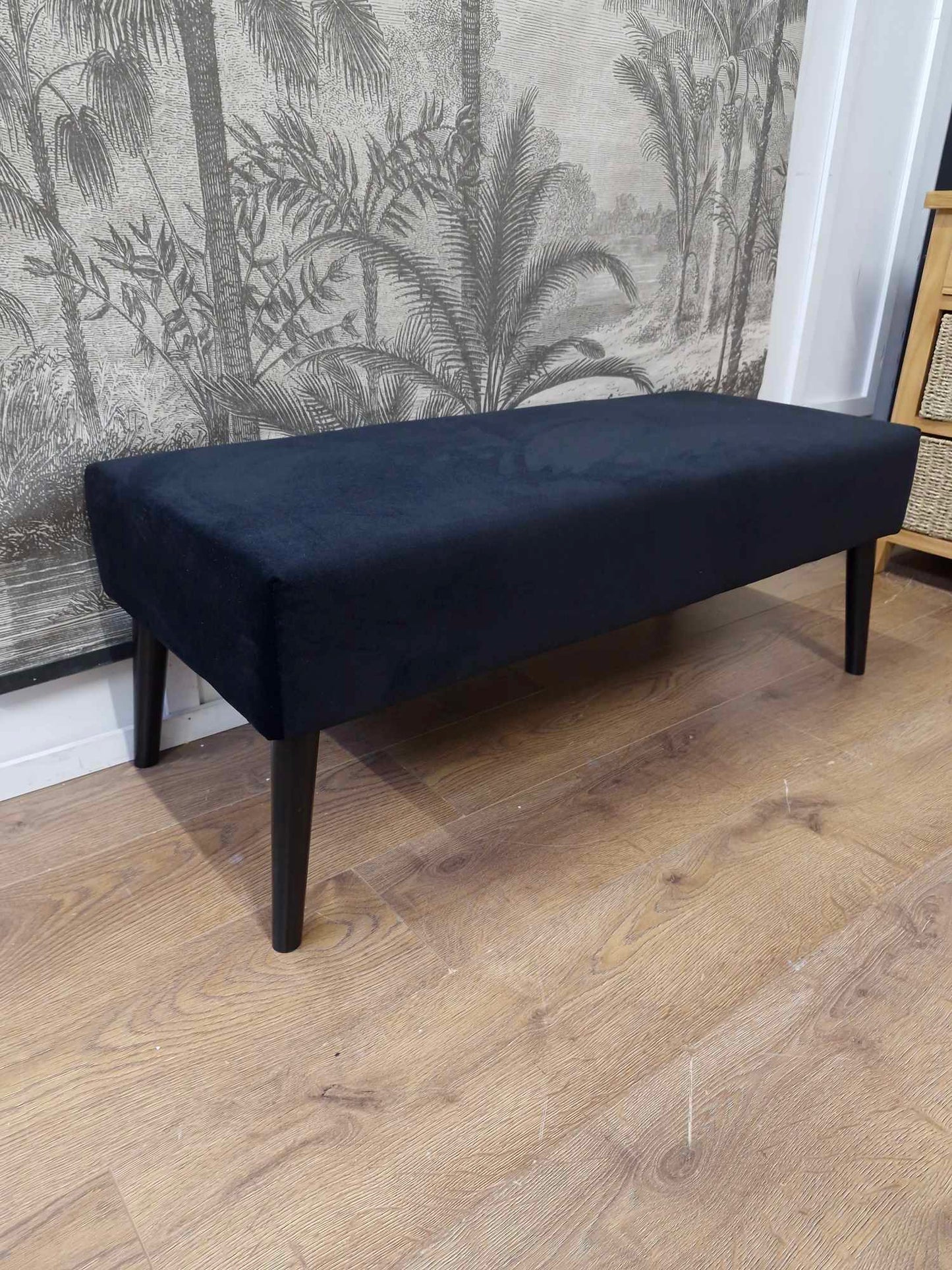 Black Velvet Bench