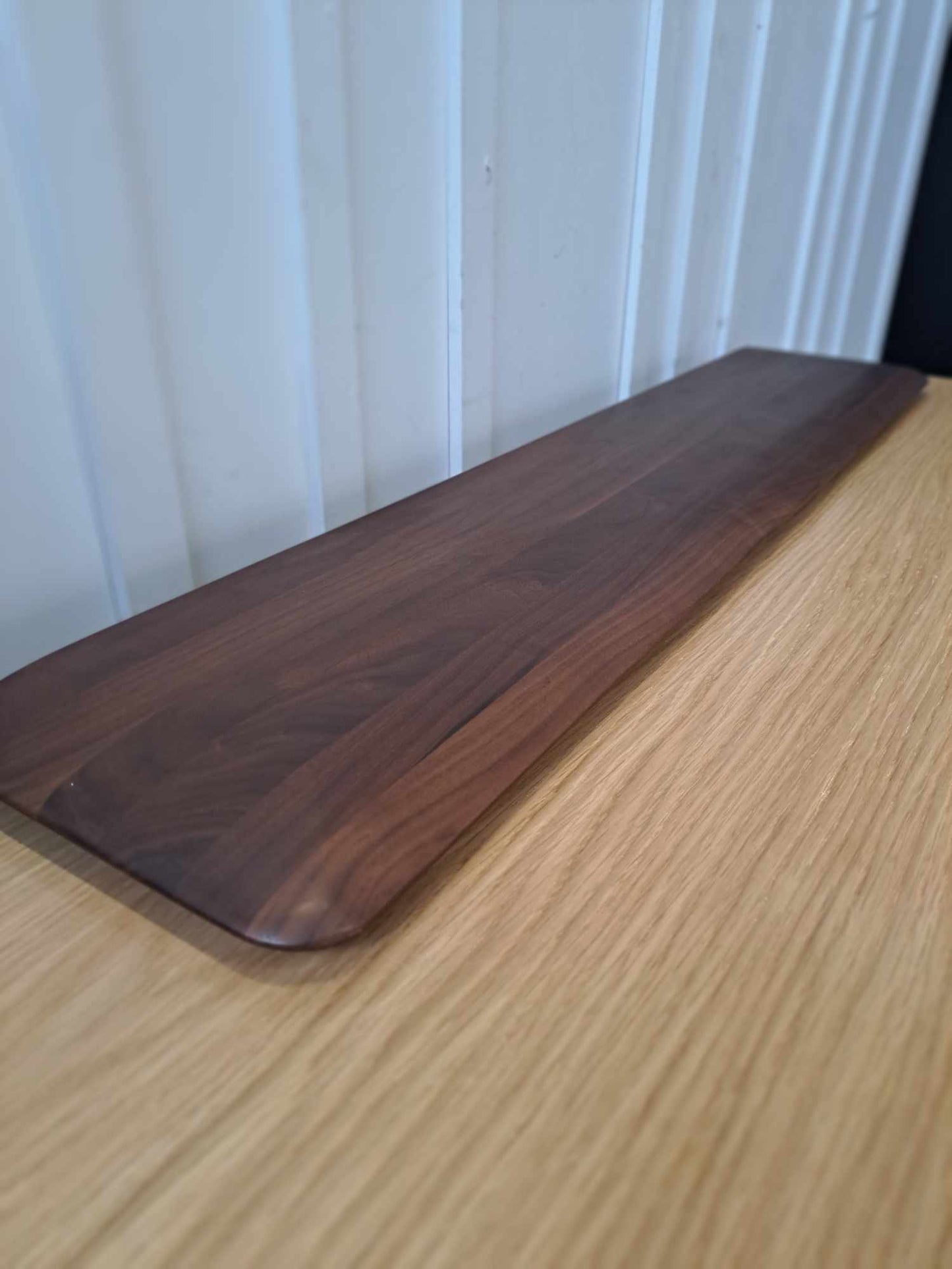 Wing shaped Solid Walnut Wall Shelf / La Redoute Jacobson RRP £185