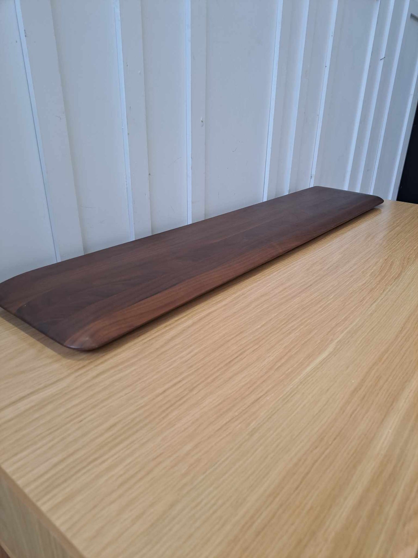 Wing shaped Solid Walnut Wall Shelf / La Redoute Jacobson RRP £185