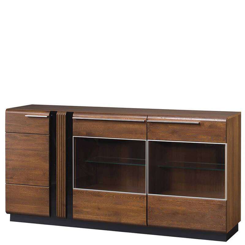 Dark wood and Black Sideboard RRP £845