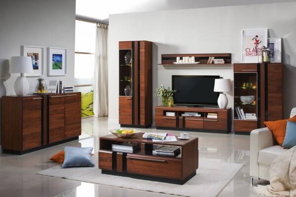 Dark wood and Black Sideboard RRP £845