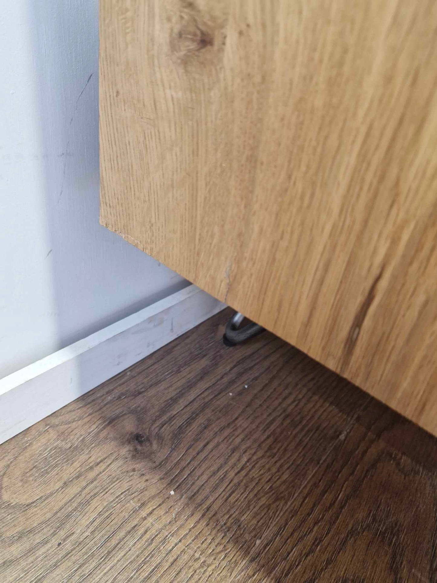 Oak Sideboard / Wood and metal Black