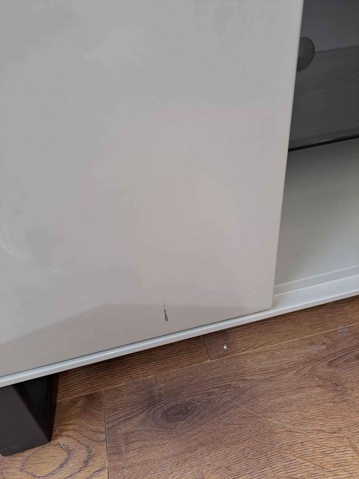 Grey and Marble Effect TV Stand