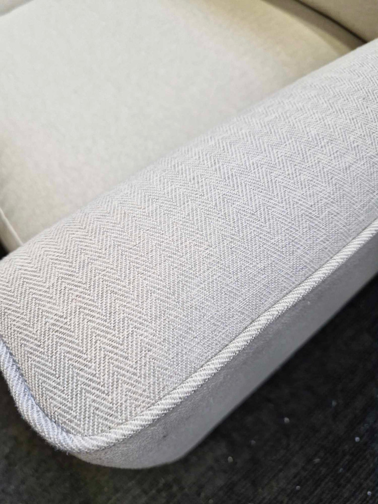 Ex Display Light Fabric 3 Seater Sofa