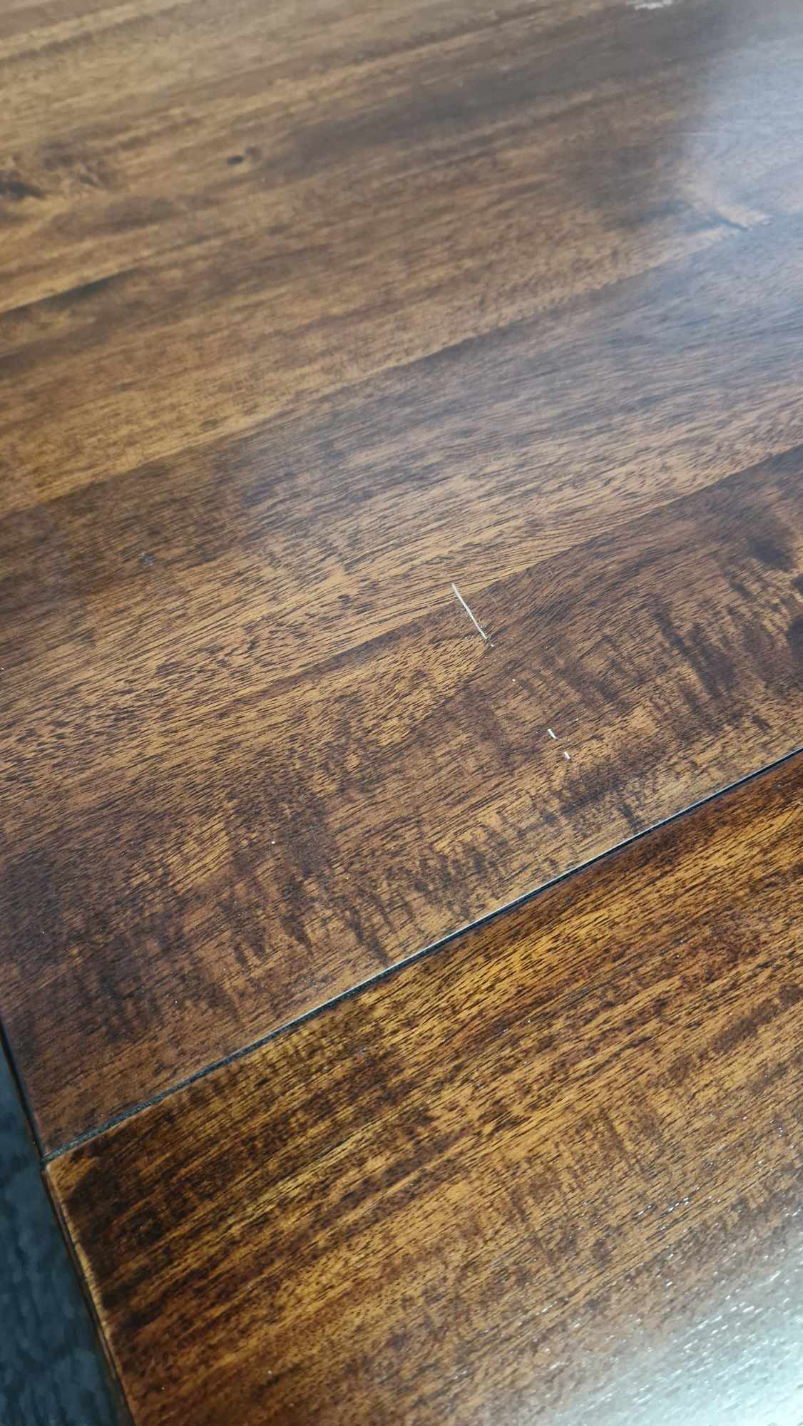 Dark Solid Wood Dining Table Extra Large