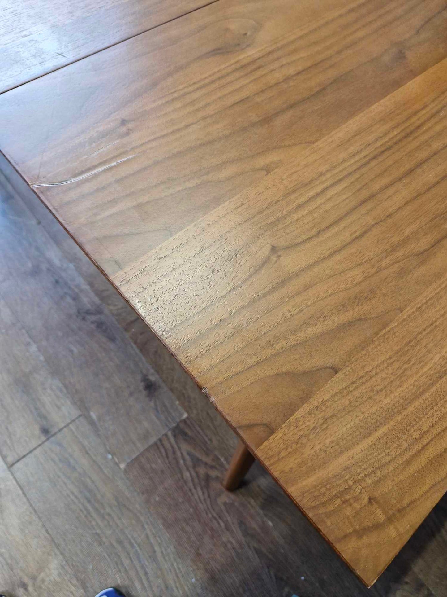 Mid-Century Extendable Dining Table Dark Wood 2-4 seater / West Elm