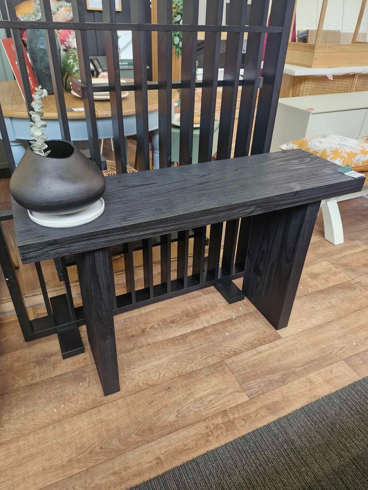Black wooden console table / La Redoute Malu