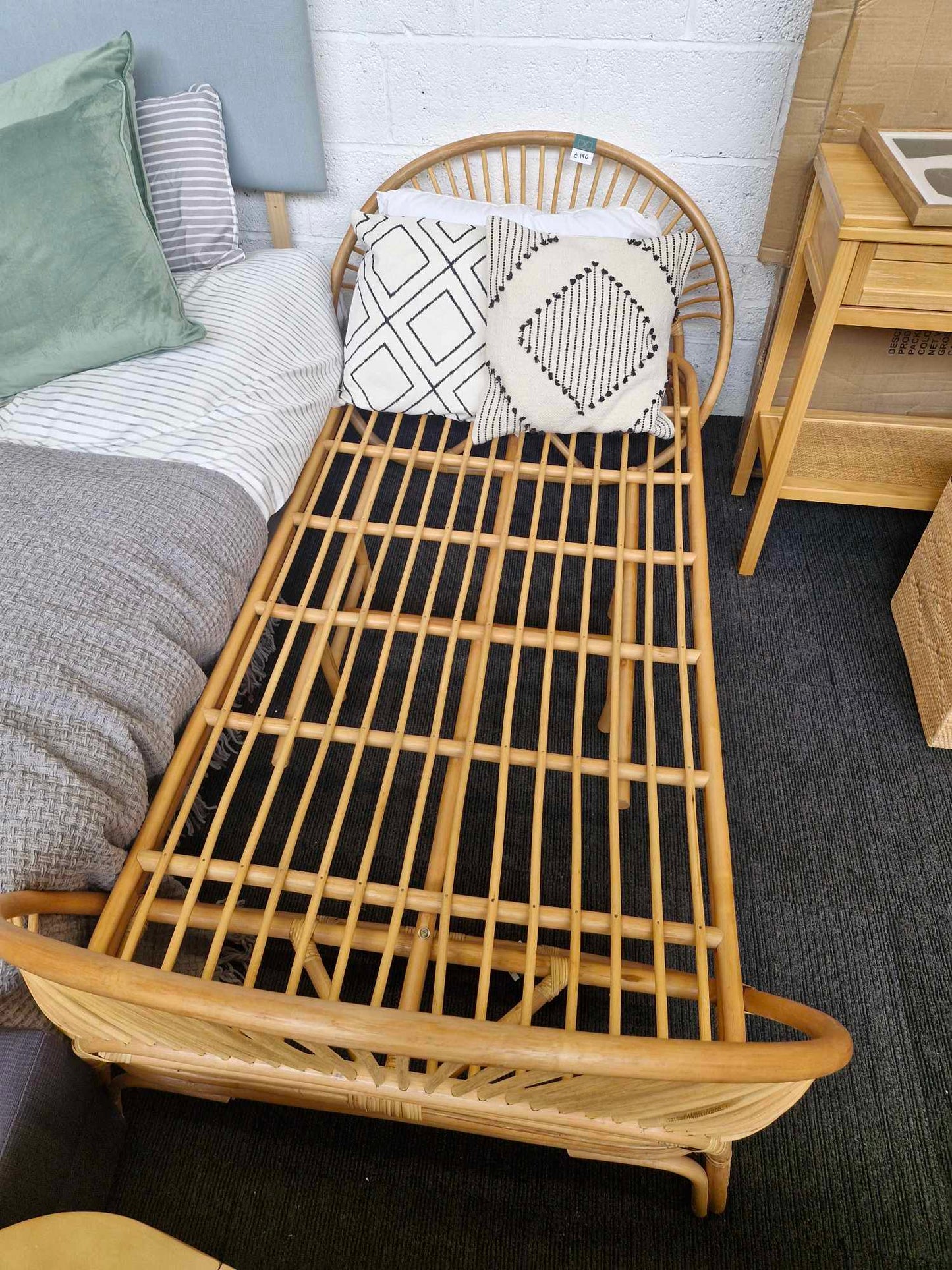 Single Rattan Bed / La Redoute Sielo RRP £649
