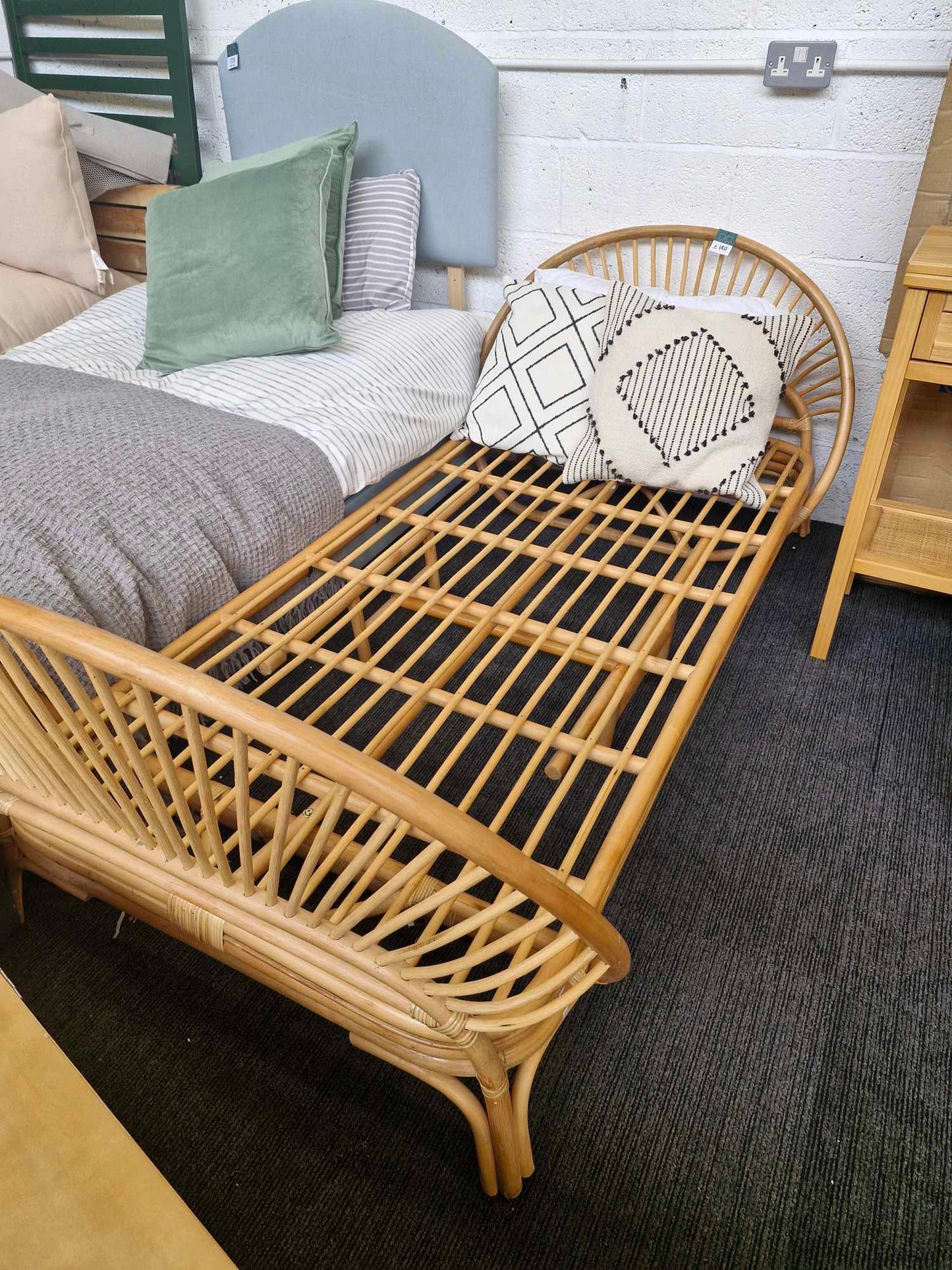 Single Rattan Bed / La Redoute Sielo RRP £649