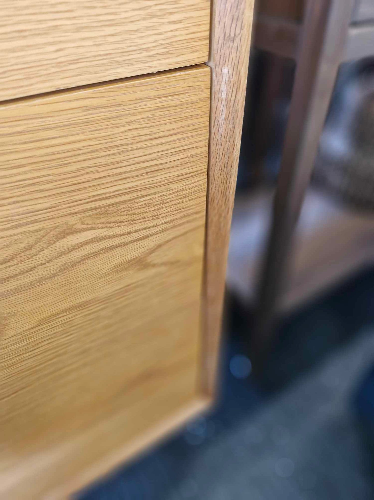 Vintage Style Extra Large Cabinet / La Redoute Quilda 6-drawer oak chest of drawers