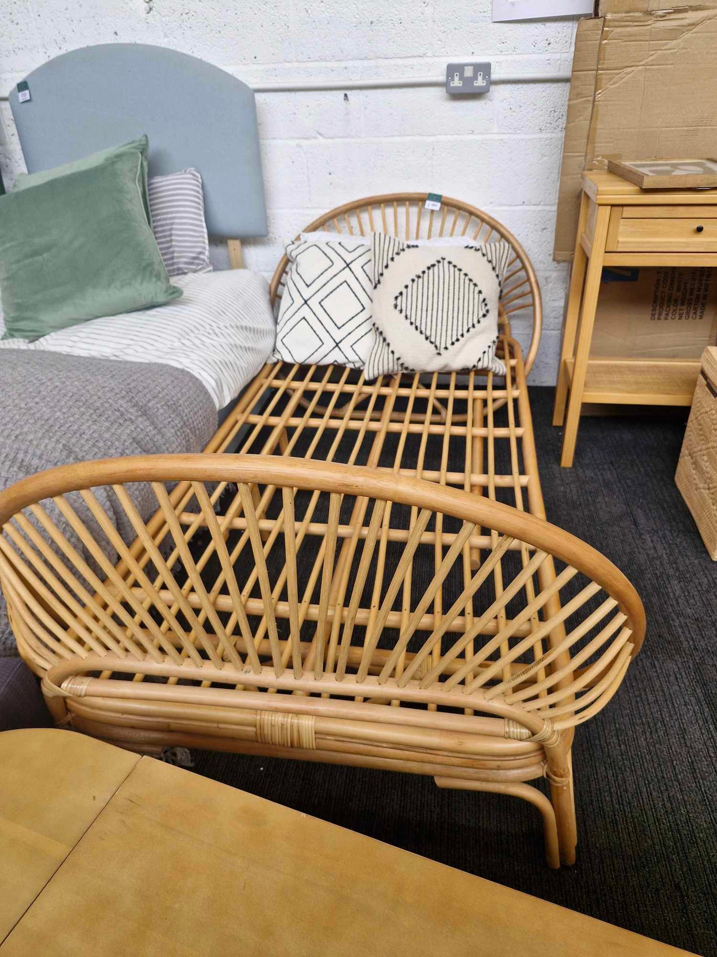 Single Rattan Bed / La Redoute Sielo RRP £649