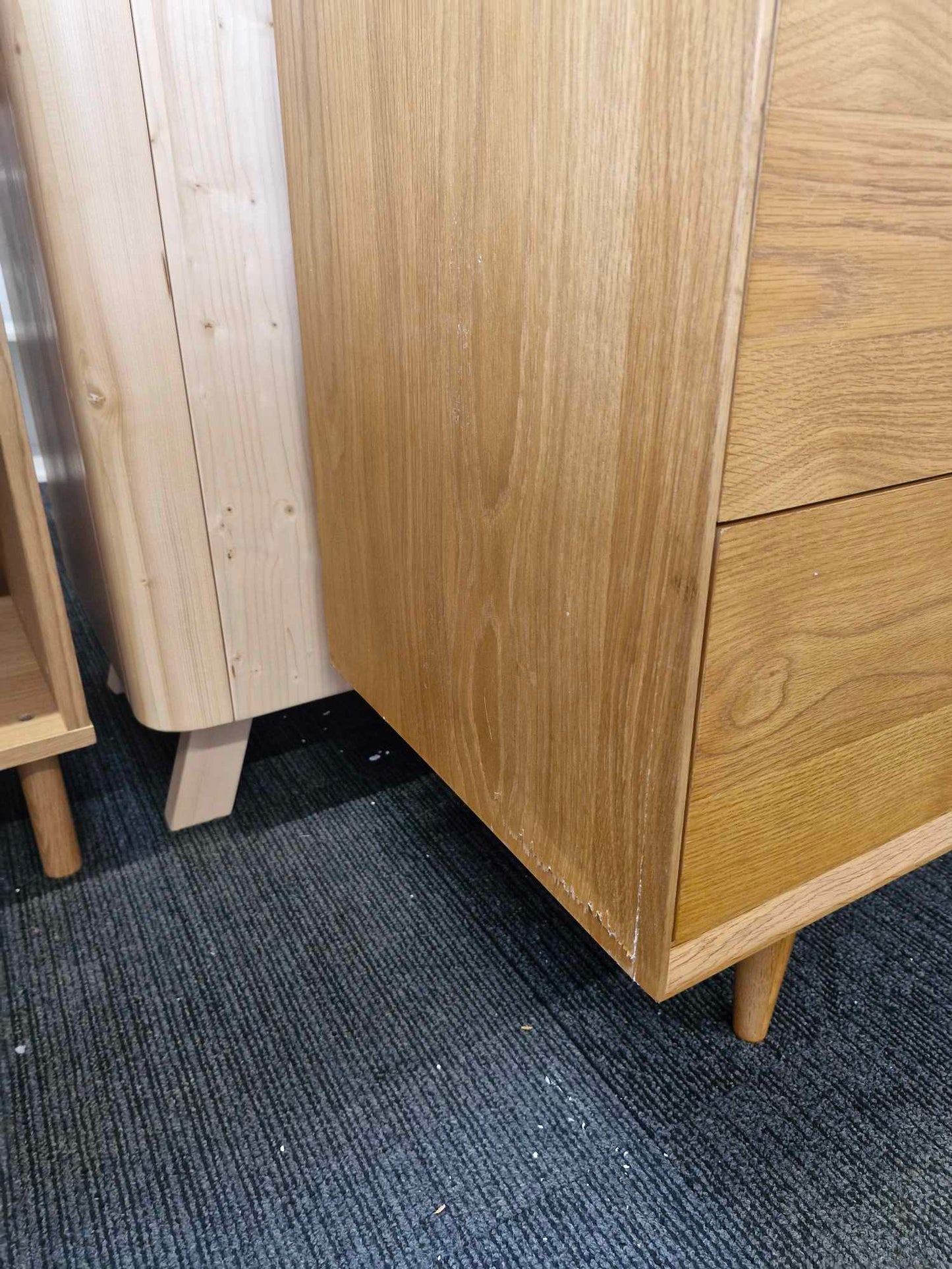 Vintage Style Extra Large Cabinet / La Redoute Quilda 6-drawer oak chest of drawers