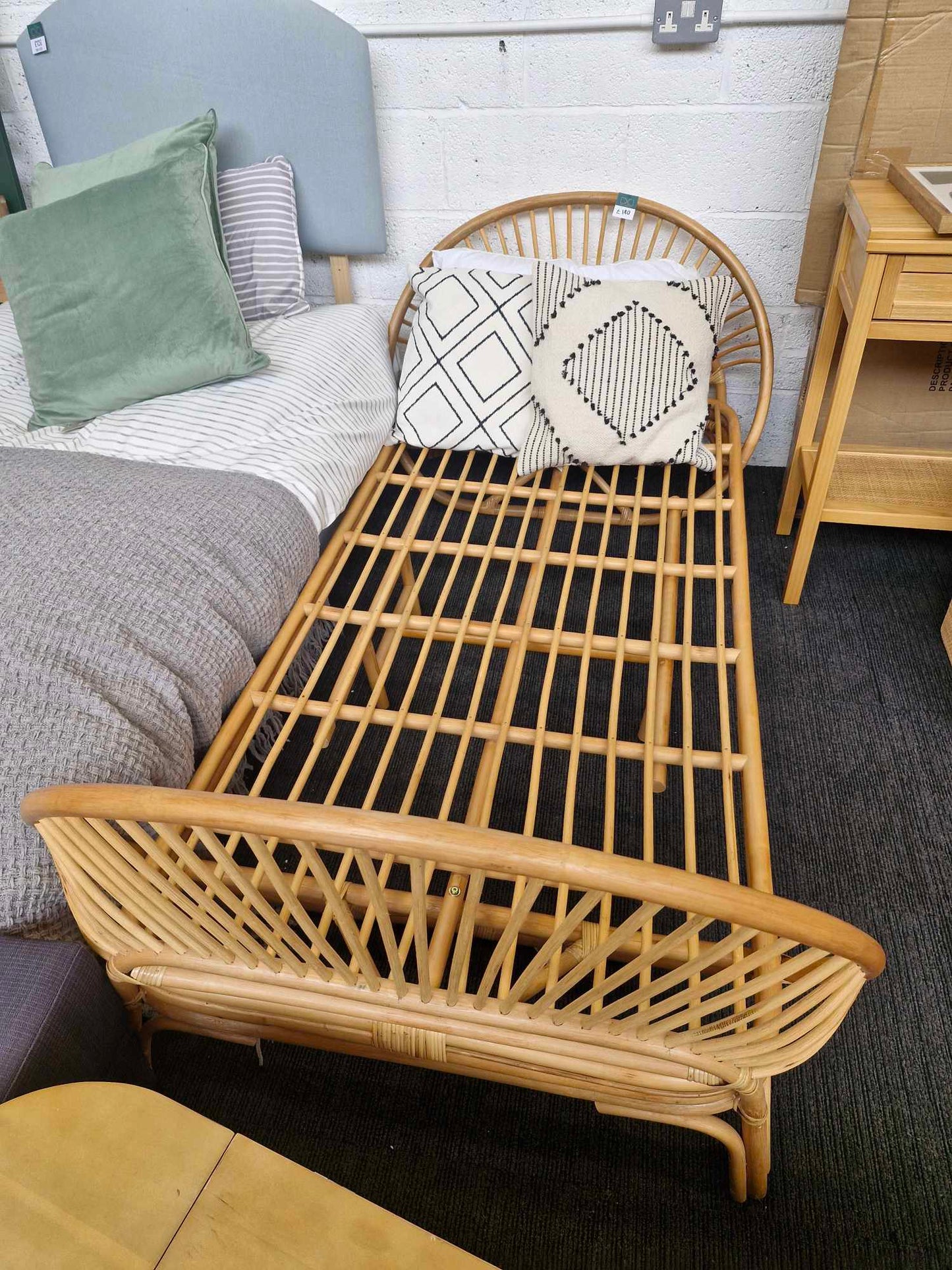Single Rattan Bed / La Redoute Sielo RRP £649