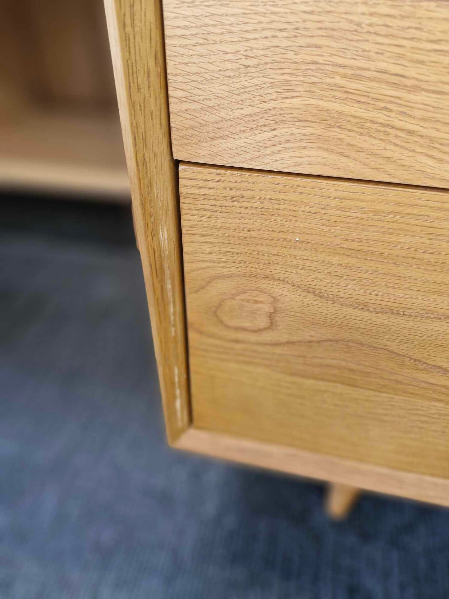 Vintage Style Extra Large Cabinet / La Redoute Quilda 6-drawer oak chest of drawers
