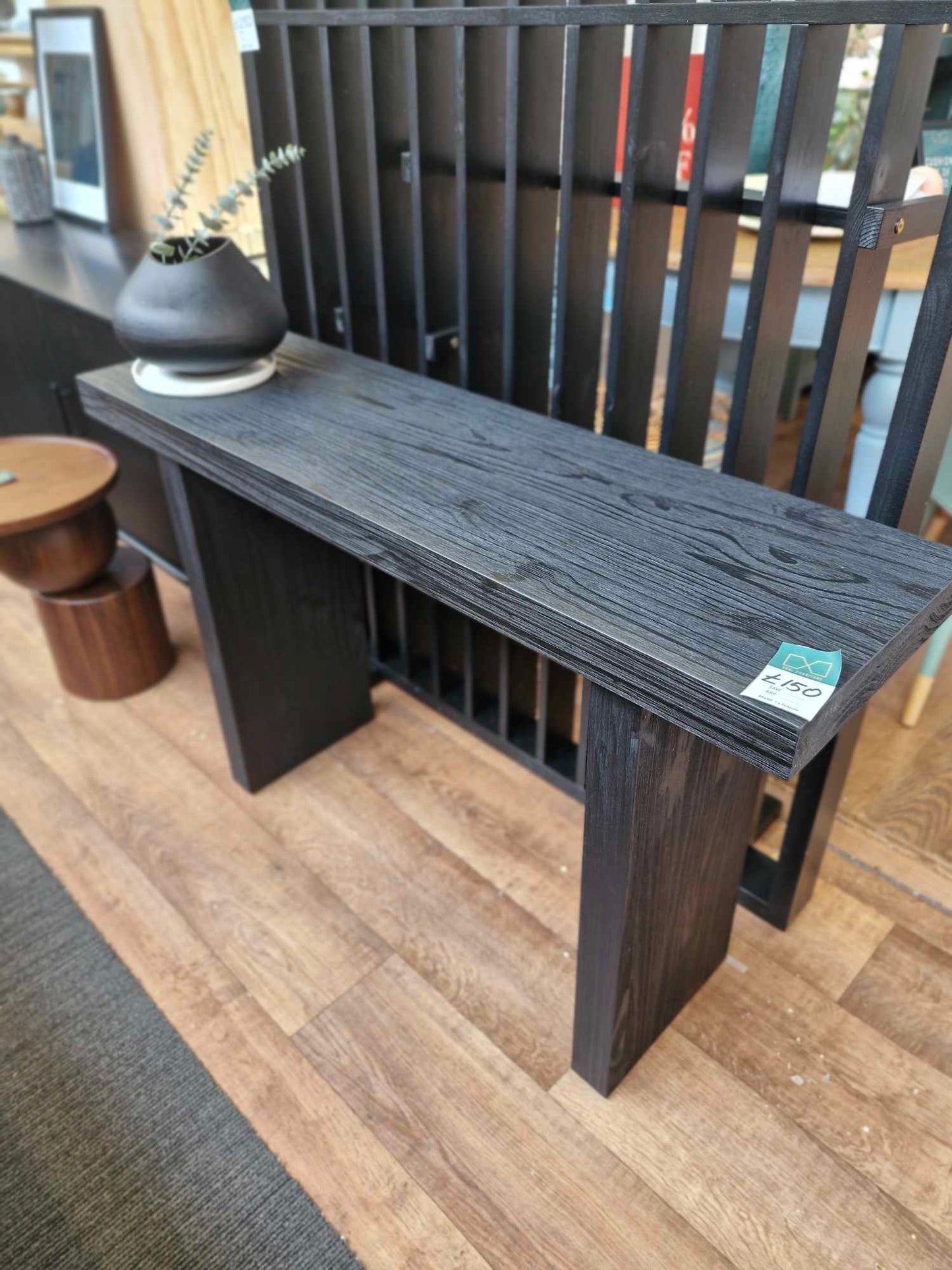 Black wooden console table / La Redoute Malu