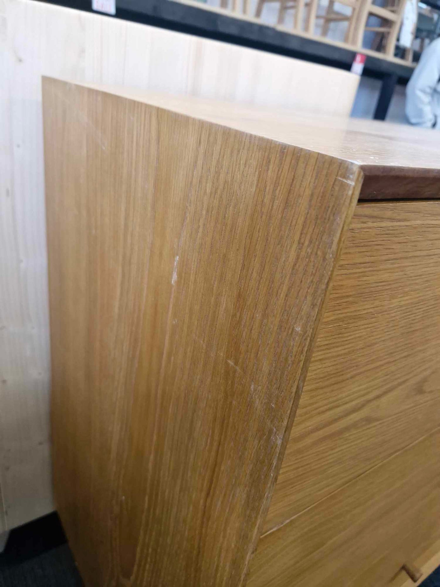 Vintage Style Extra Large Cabinet / La Redoute Quilda 6-drawer oak chest of drawers