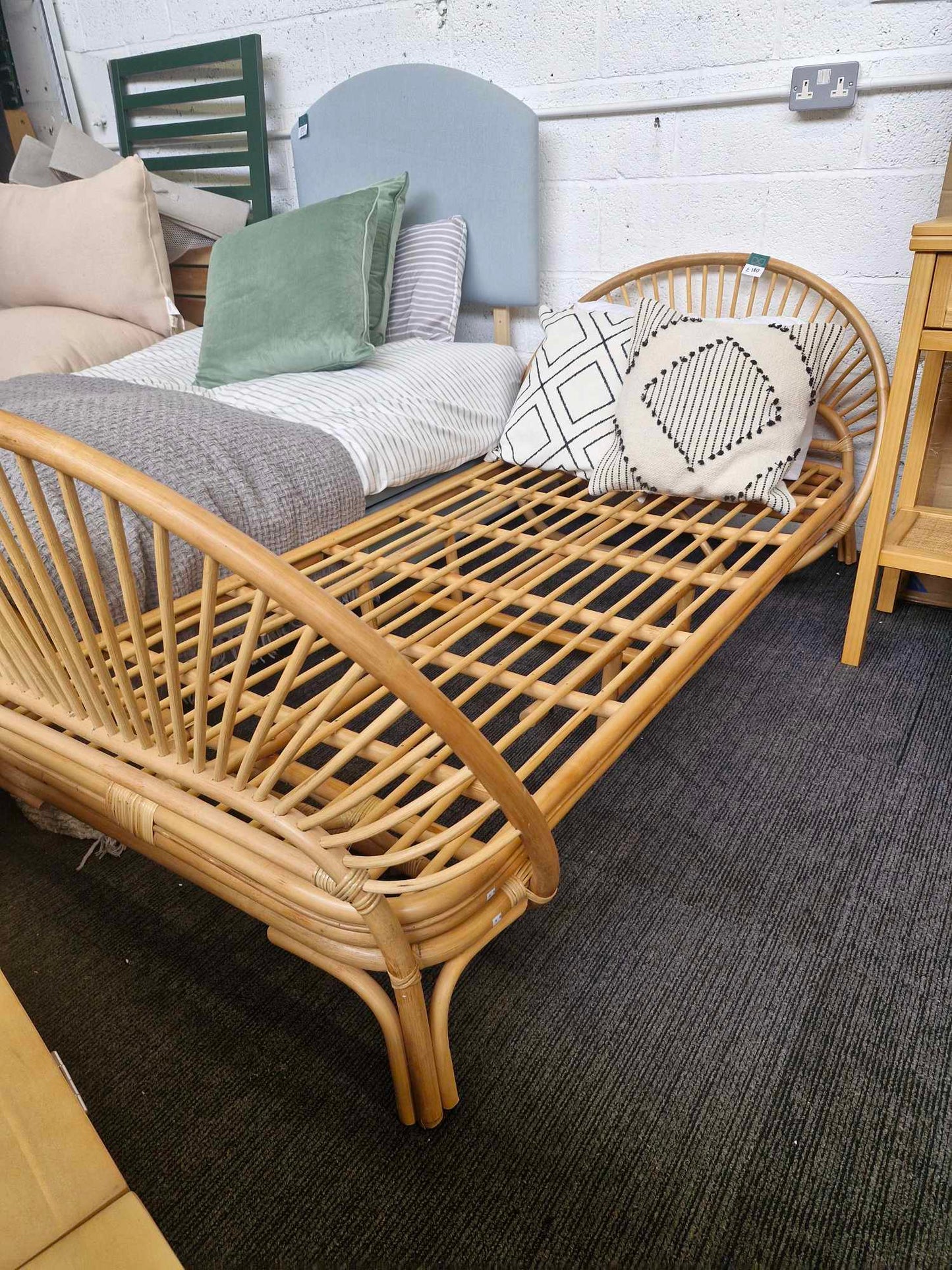 Single Rattan Bed / La Redoute Sielo RRP £649