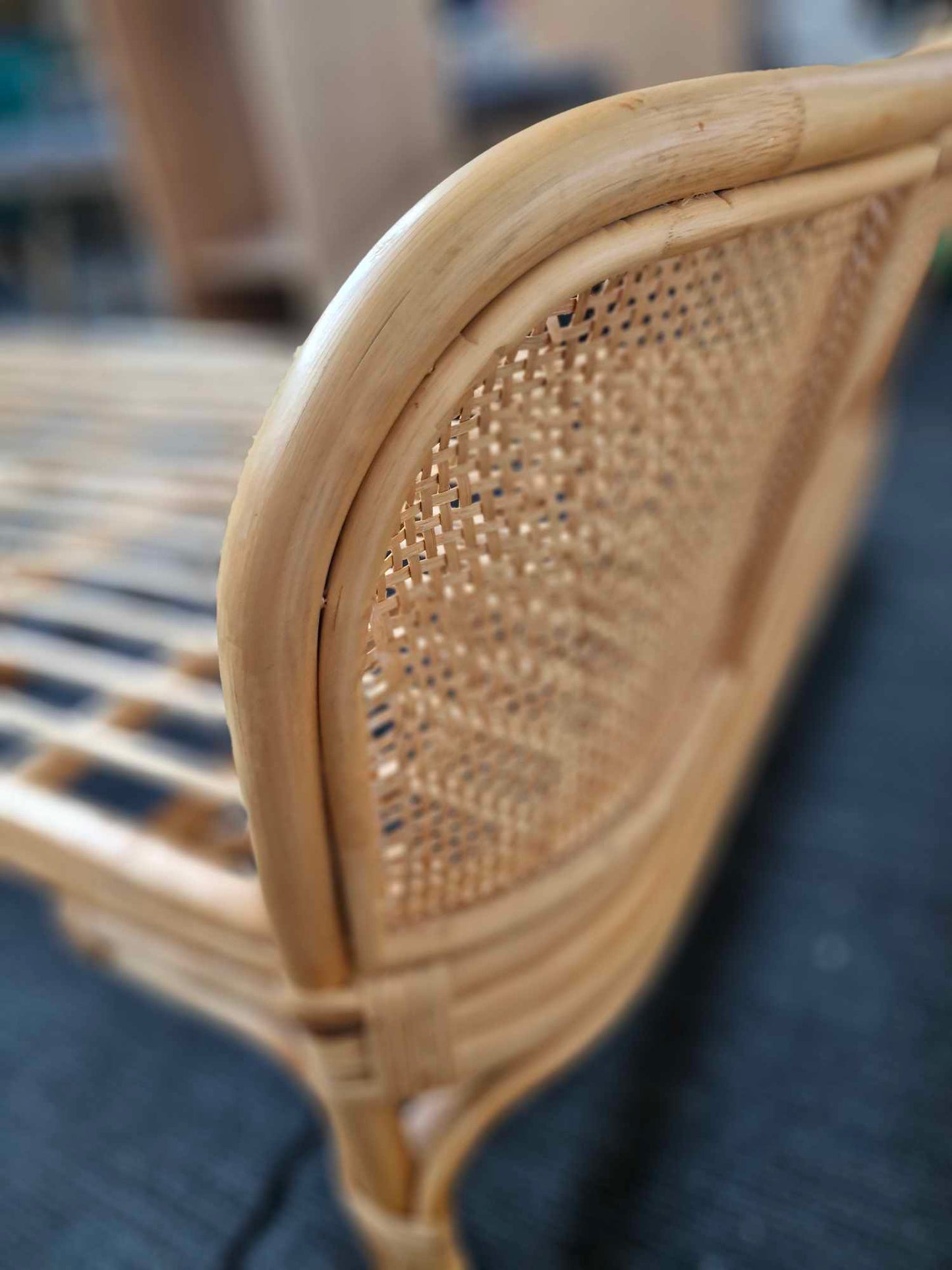 Vintage Style Kids Single Rattan Bed Frame / La Redoute Arsel Rattan Bed RRP £650