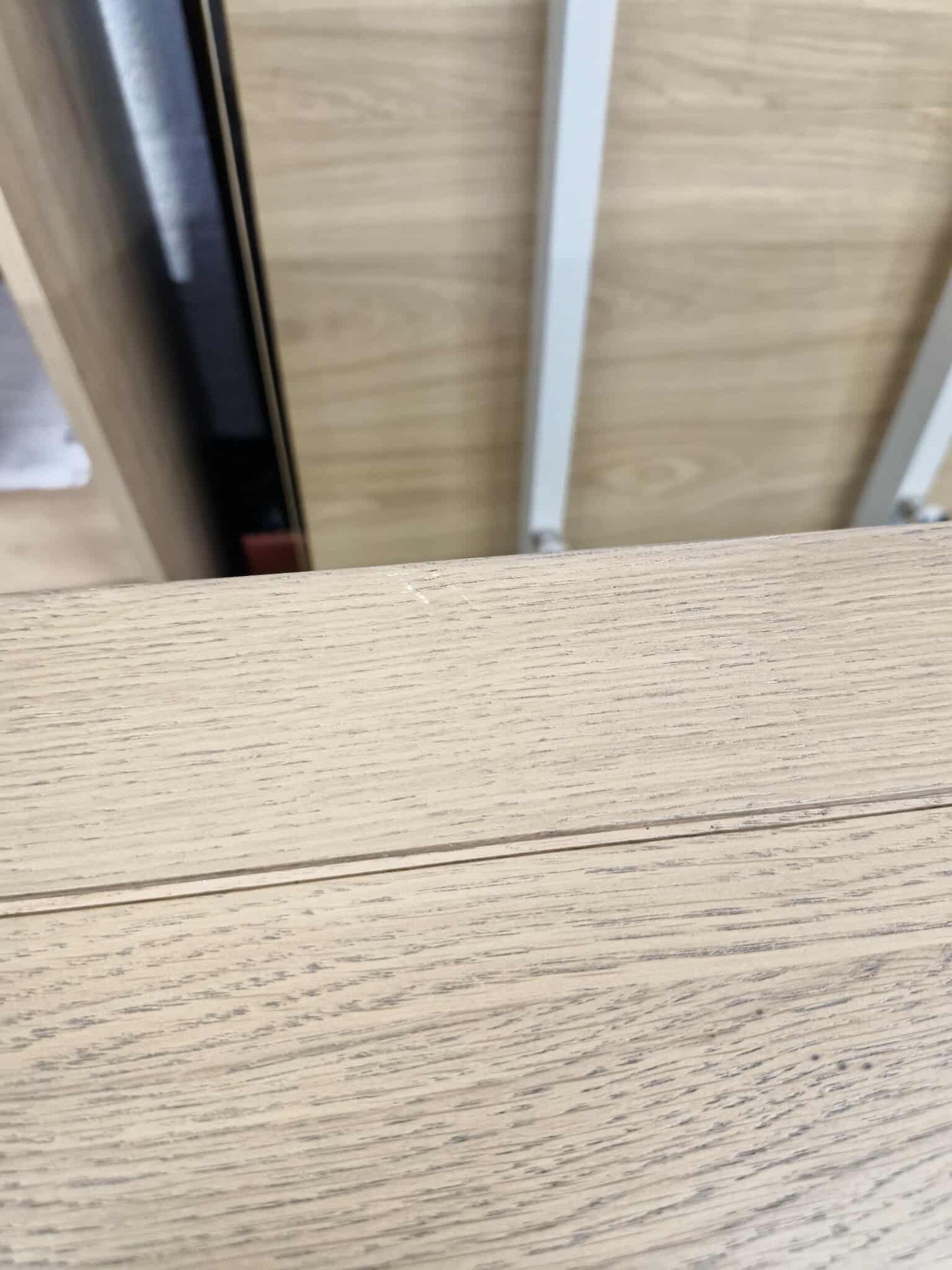 Solid Oak and Blue Chest of Drawers
