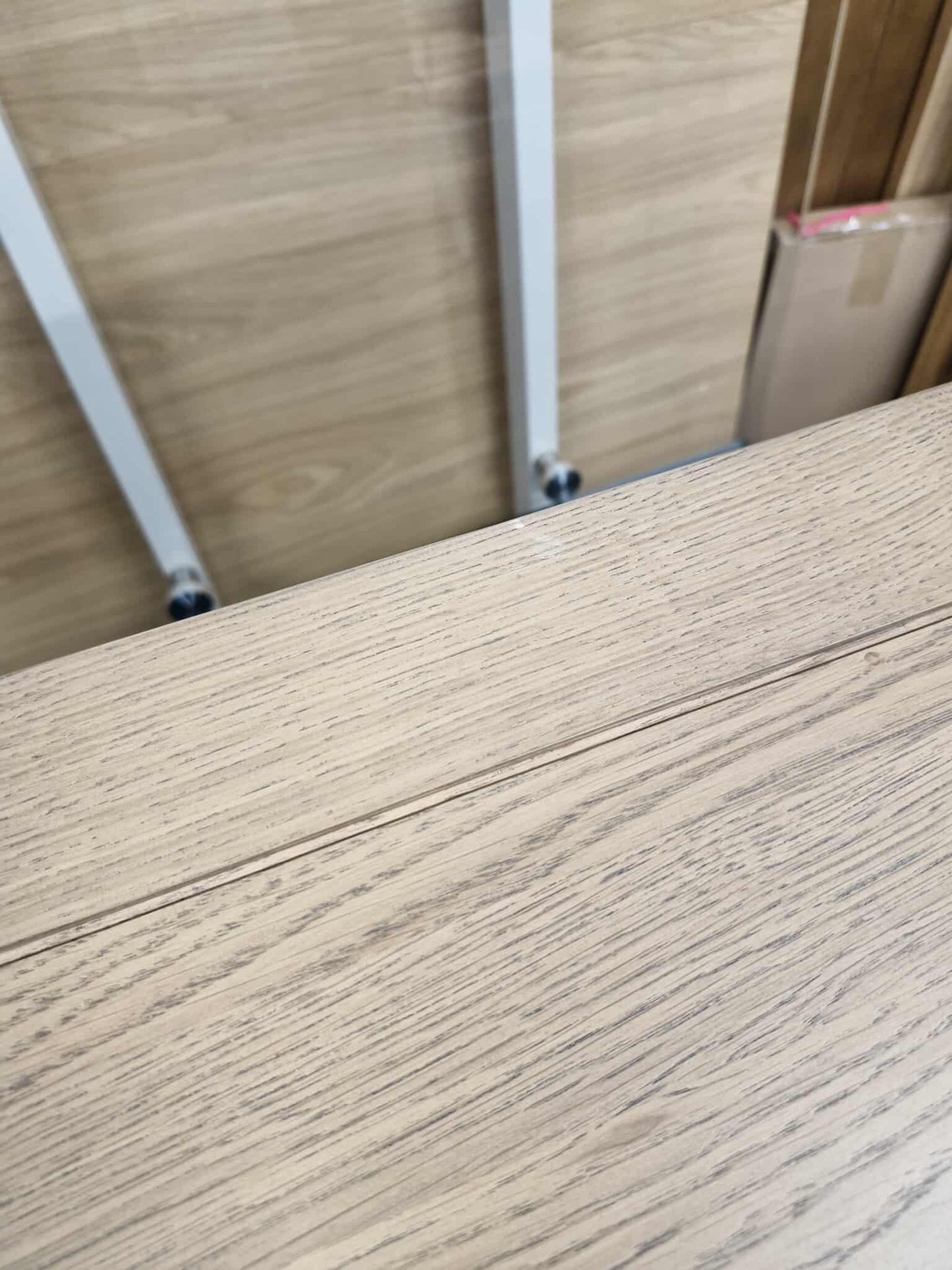 Solid Oak and Blue Chest of Drawers