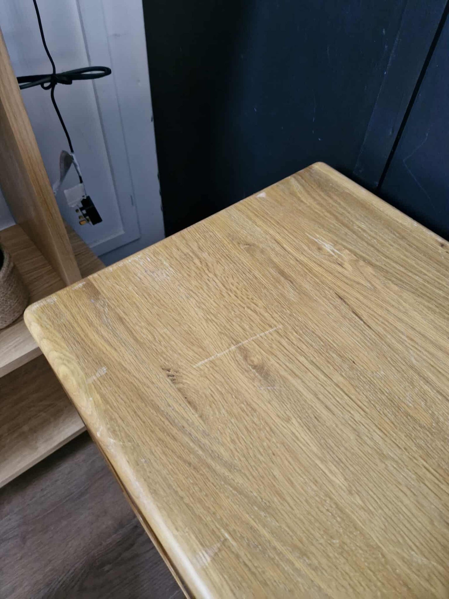 Solid Oak Small Sideboard with arched hardwood panelled doors