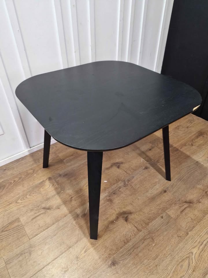 Small black square dining table / John Lewis