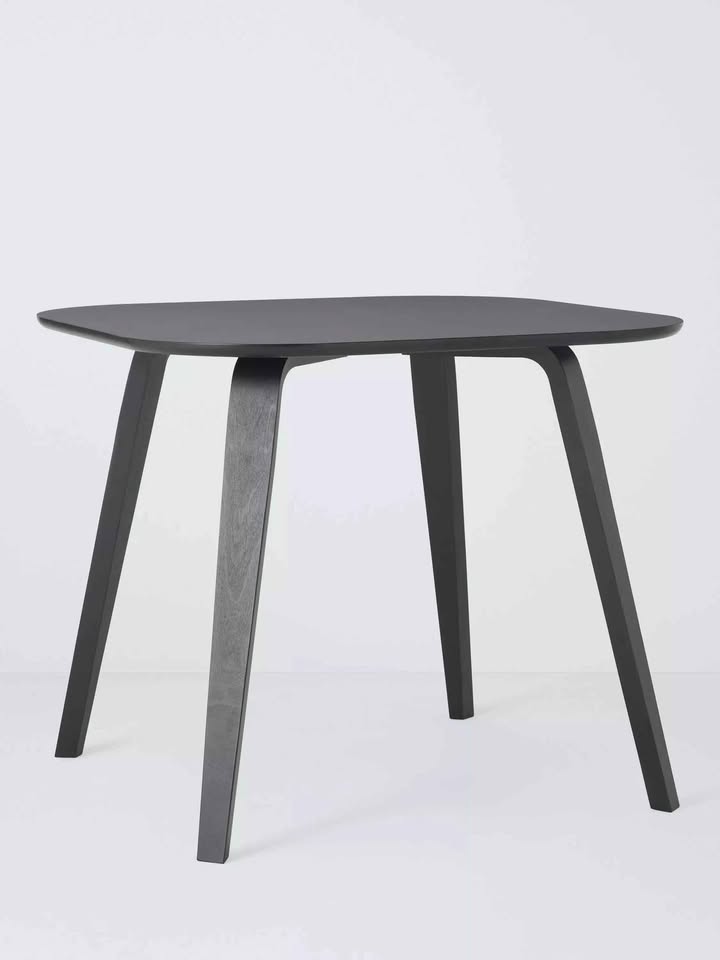 Small black square dining table / John Lewis
