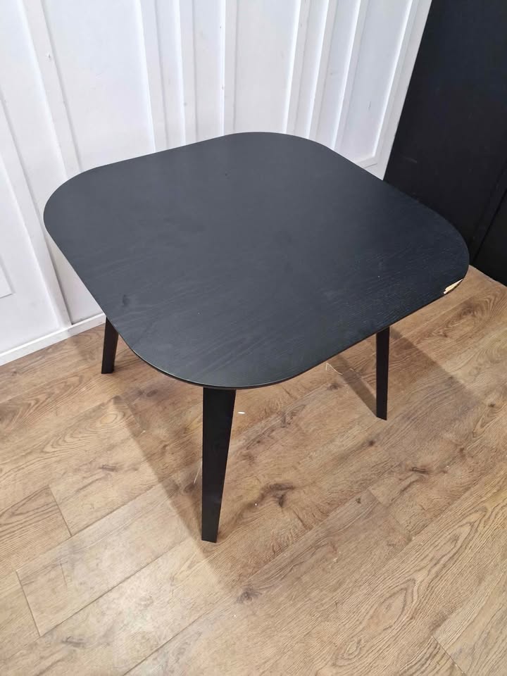 Small black square dining table / John Lewis
