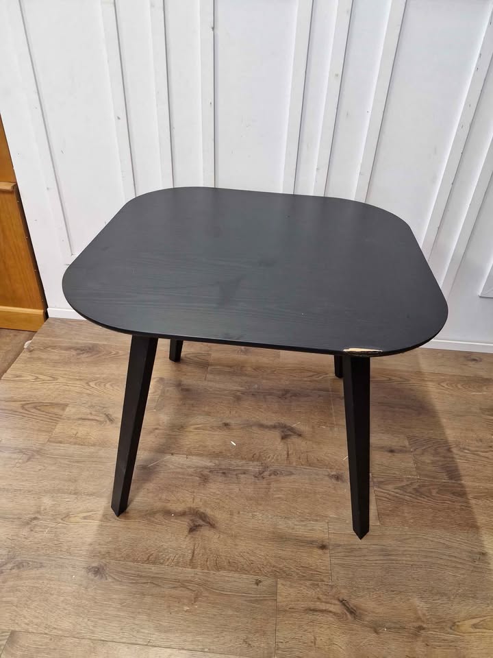 Small black square dining table / John Lewis