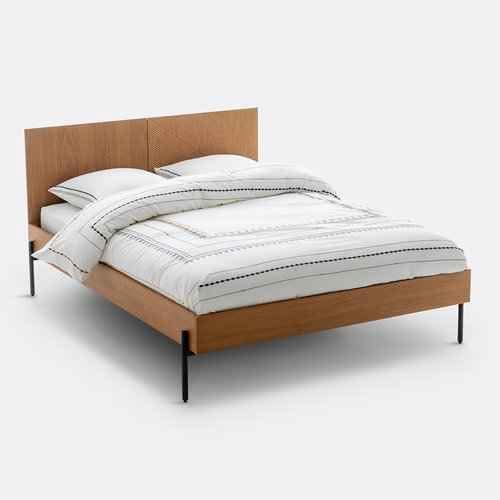 Walnut ridge panel king size bed