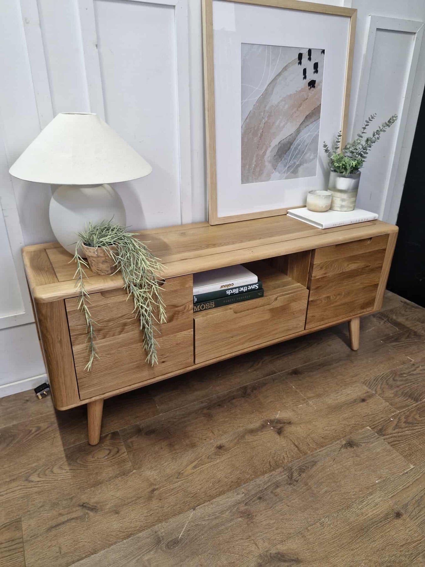 Solid Oak TV Stand / Oak Furnitureland