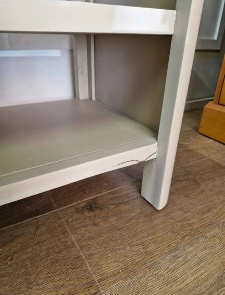 Large Solid Oak TV Unit / Smoked Oak and Natural Stone / Oak FurnitureLand Otto