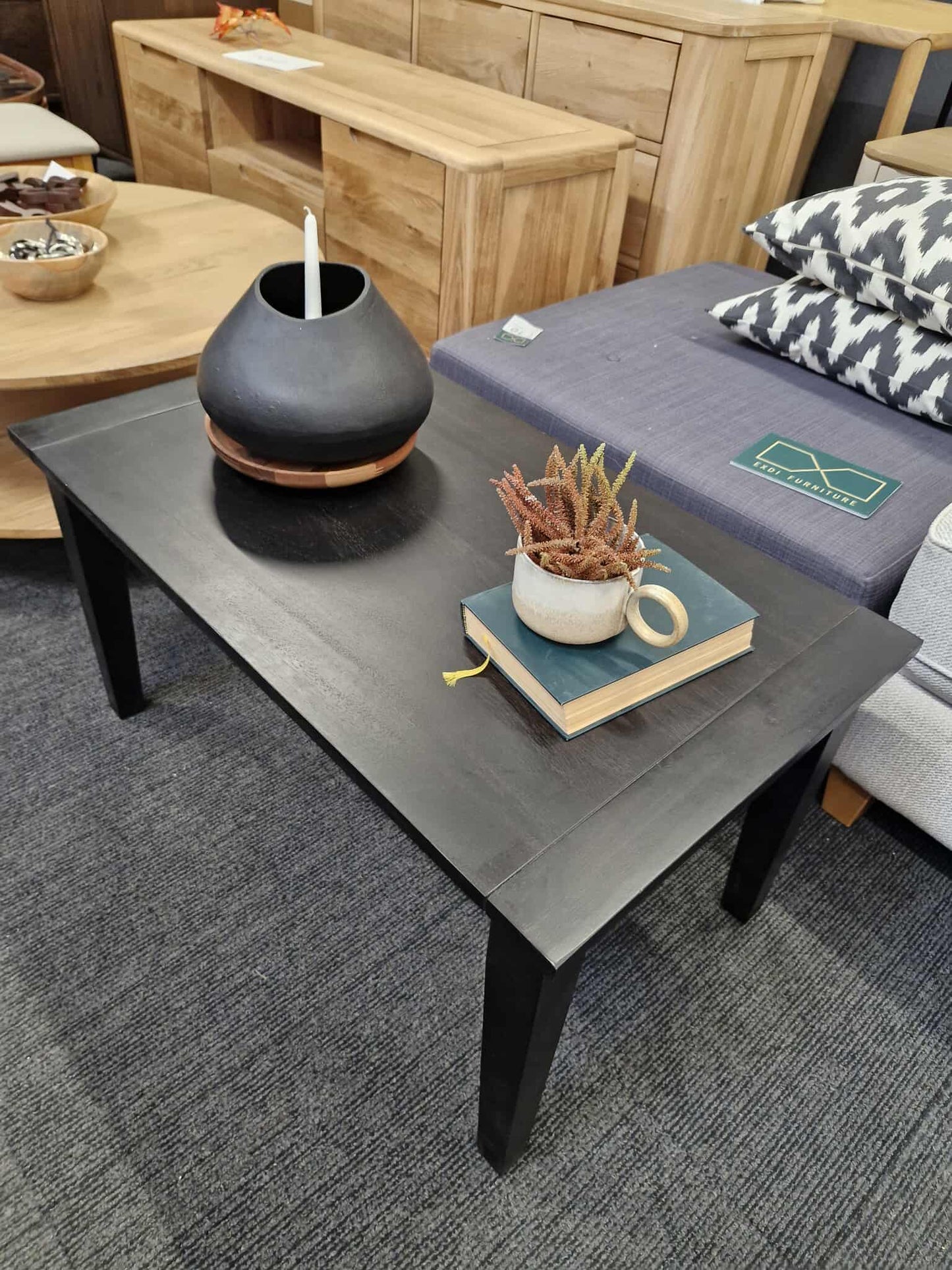 Black small coffee table