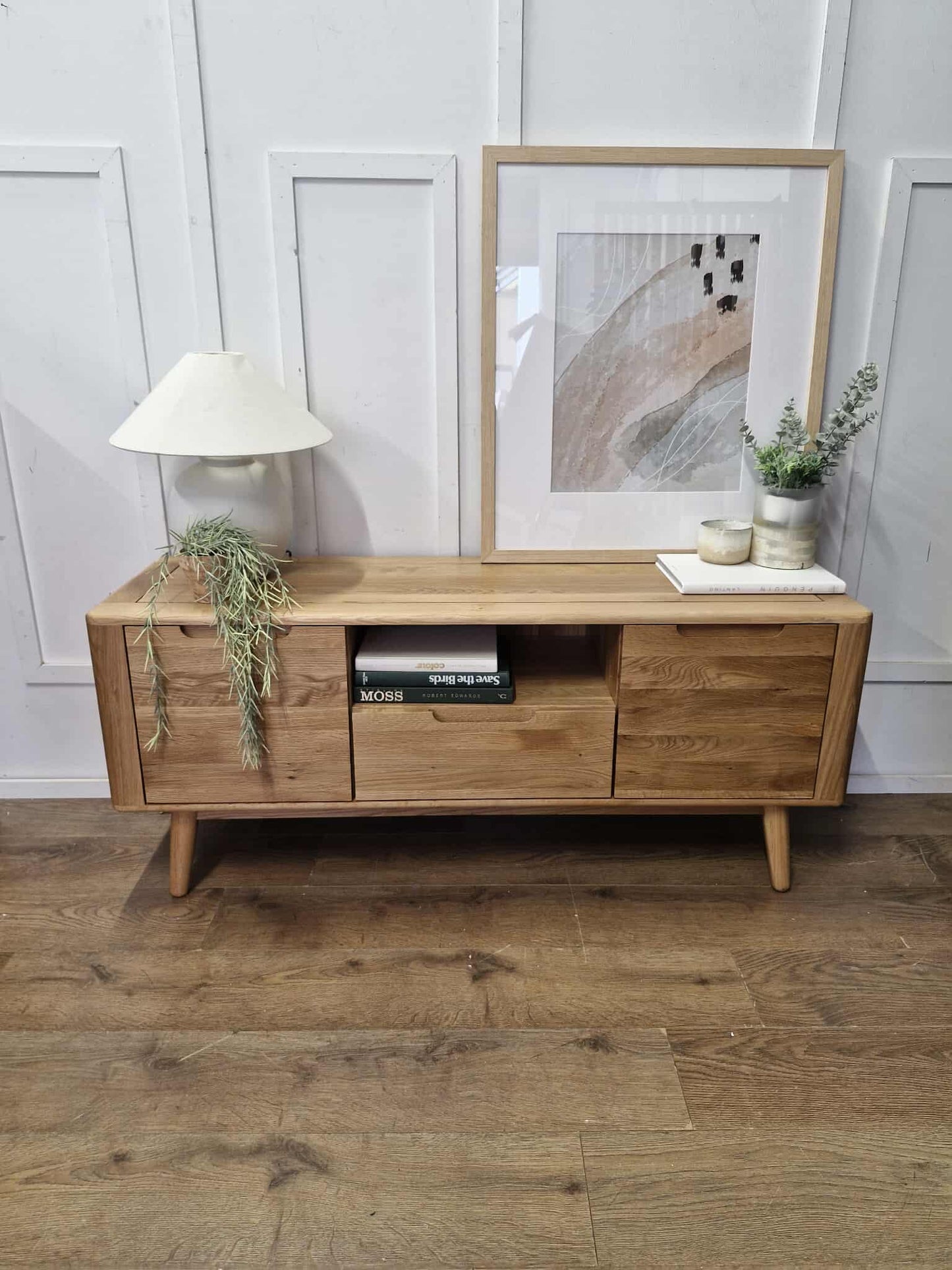 Solid Oak TV Stand / Oak Furnitureland