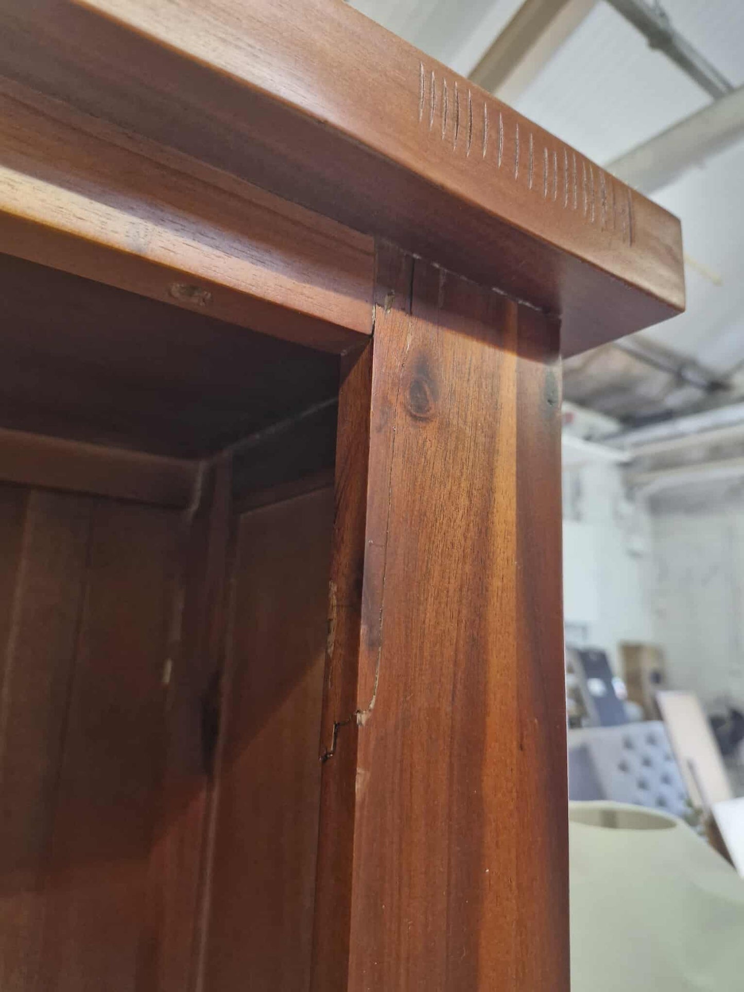 Large and Tall Dark wood Bookcase