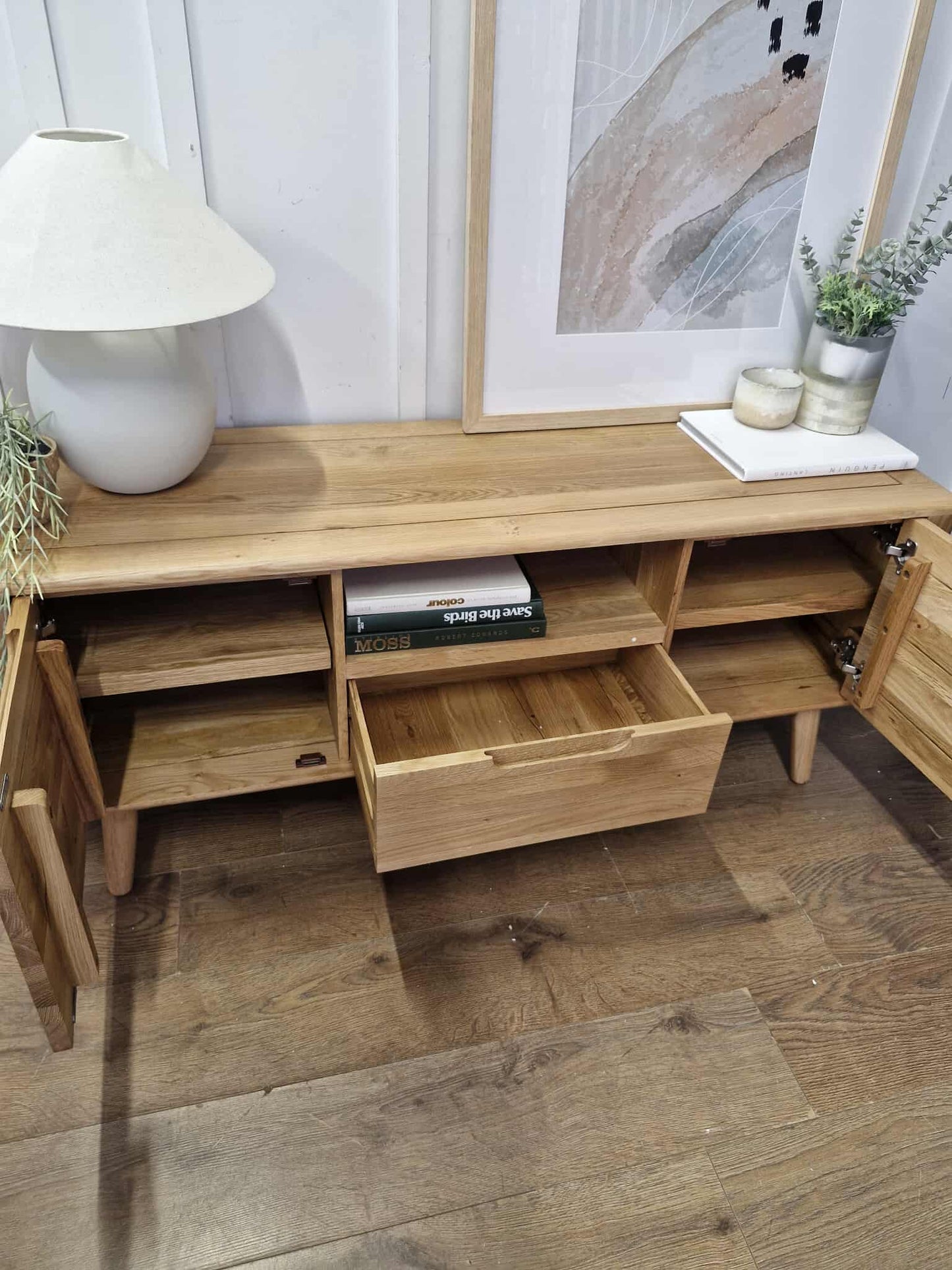 Solid Oak TV Stand / Oak Furnitureland