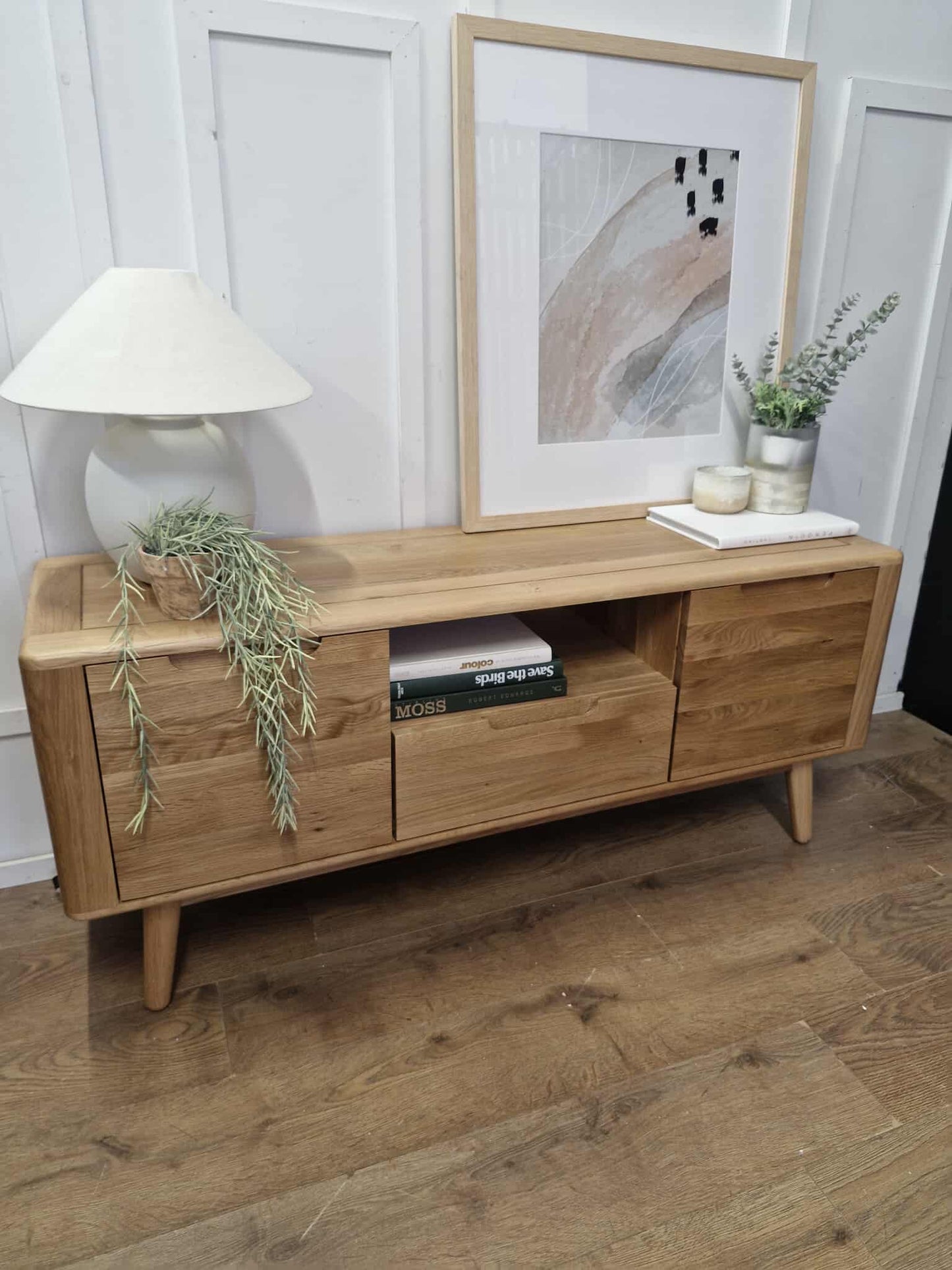 Solid Oak TV Stand / Oak Furnitureland