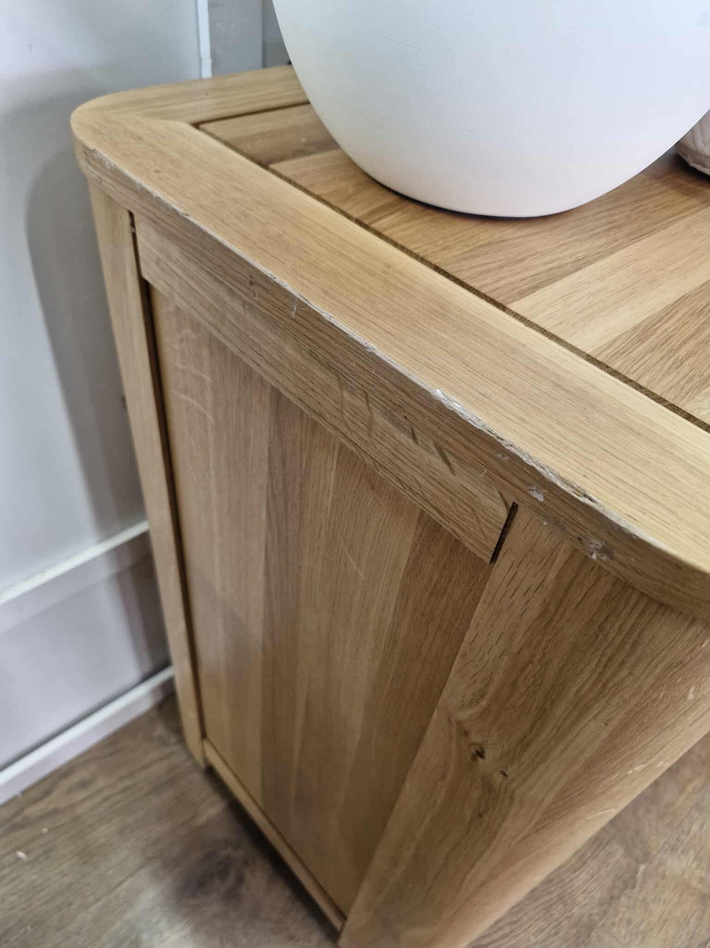 Large Solid Oak Chest of 7 Drawers / Oak Furnitureland Romsey